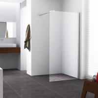 Wiesbaden Graffic Inloopdouche 100x200cm - Nano Safety Glass Helder/Chroom - thumbnail