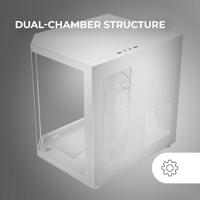 Mars Gaming MC-3TLITE Mini Tower Wit - thumbnail
