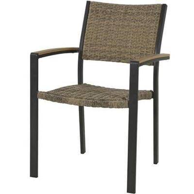 Arezzo stapelstoelen antraciet wicker