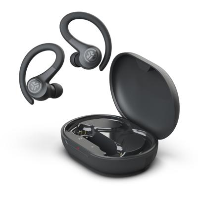 JLab Go Air Sport Hoofdtelefoon Bluetooth, True Wireless oordopjes, bluetooth draadloze koptelefoon - Running Oortelefoon, IP55 Zweetbestendig, 32+ Uur Speeltijd - In Ear Hoofdtelefoon, Grafiet
