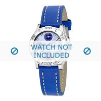 Festina horlogeband F16244-2 Leder Lichtblauw + wit stiksel - thumbnail