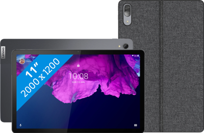 Lenovo Tab P11 128GB Wifi Grijs + Lenovo Keyboard Cover QWERTY Grijs
