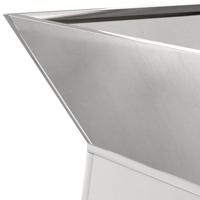 Pilaar Plantenbak Zilver 35 x 35 x 73 cm Staal - thumbnail