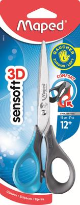 Schaar Maped Sensoft 16cm links assorti