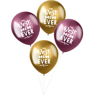 Shimmer Ballonnen 'Best Mom Ever' (4st)