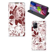 Bookcase Samsung Galaxy M51 Watercolor Flowers - thumbnail