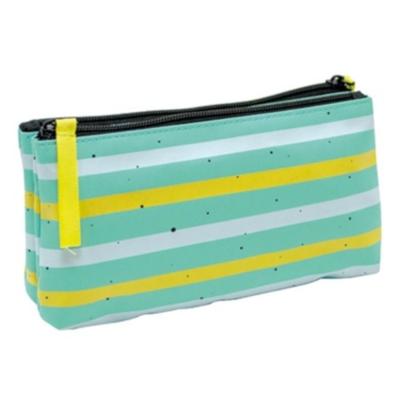 Verhaak etui Breeze junior 23 cm mintblauw/wit/geel