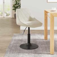 Barkruk fluweel crmekleurig - thumbnail