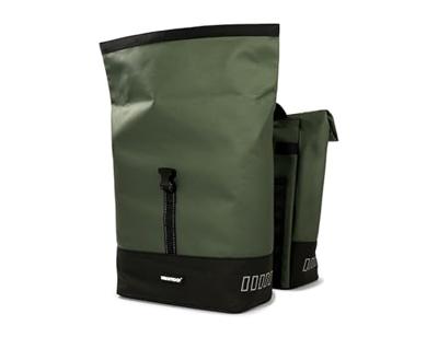 Urbanproof rolltop dubbele fietstas 38 liter groen - thumbnail