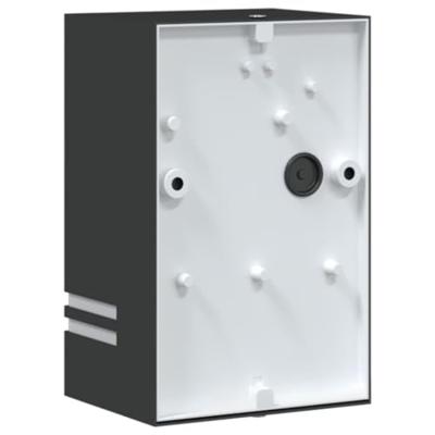 VidaXL Buitenwandlamp roestvrij staal zwart