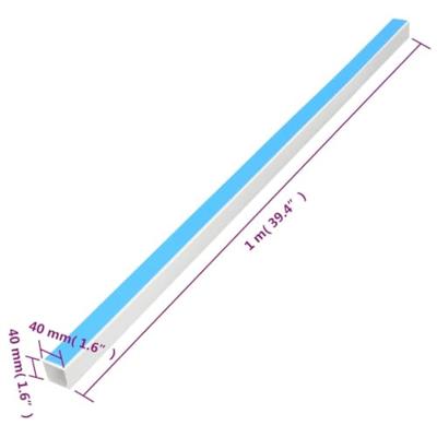 VidaXL Kabelgoot zelfklevend 40x40 mm 30 m pvc