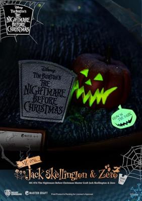 Nightmare before Christmas Master Craft Statue Jack Skellington & Zero 39 cm
