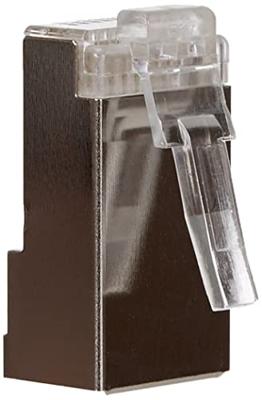 LINDY 62435 RJ45-stekker STP Cat.6, met invoerhulp, 10 stuks, grijs