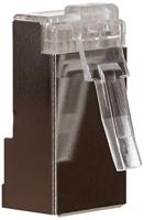 LINDY 62435 RJ45-stekker STP Cat.6, met invoerhulp, 10 stuks, grijs - thumbnail