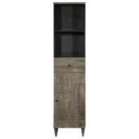 Badkamerkast 38x33x160 cm massief mangohout - thumbnail