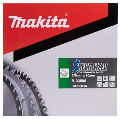 Makita Cirkelzaagblad voor Sandwichpaneel | Specialized | Ø 270mm Asgat 30mm 60T - B-33598