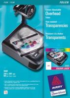 Avery-Zweckform 3561 3561 Folie voor overheadprojectoren DIN A4 Laser (zwart/wit), Laser (kleur), Kopiëren (zwart/wit), Kopiëren (kleur) Transparant 50 stuk(s) - thumbnail
