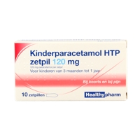 Healthypharm Paracetamol kind 120mg 10 Zetpillen - thumbnail