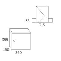 Allux Brievenbus Allux 400 Antraciet - 40010465 - thumbnail