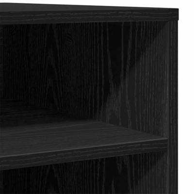 VidaXL Printerstand zwart eiken 60 x 50 x 67 cm bewerkt hout