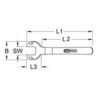 KS Tools 9638246 963.8246 Sleutel voor tankwagenventiel - thumbnail