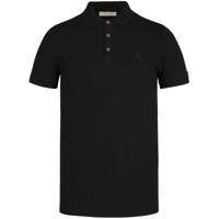 Cast Iron slim fit polo zwart - thumbnail