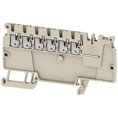 Weidmüller 2683440000 Potentiaalklem 3.5 mm Push-In-klem, Steekaansluiting Donkerbeige 50 stuk(s) Piece