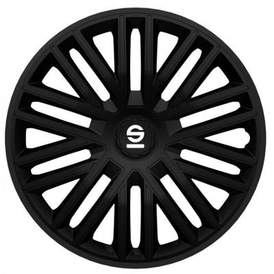 4-Delige Sparco Wieldoppenset Bergamo 14-inch zwart SP1485BK