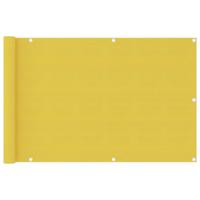 VidaXL Balkonscherm 90x400 cm hdpe geel - thumbnail