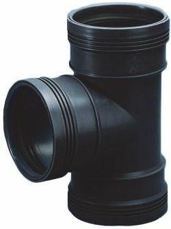 PP t-stuk 90 graden manchet - 125 mm