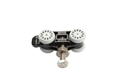 285/RVS-Hangrol met draadeind en kogellagers 285/RVS-Hangrol met draadeind en kogellagers