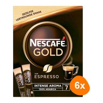 Nescafé - Gold Espresso Oploskoffie - 6x 25 Sticks