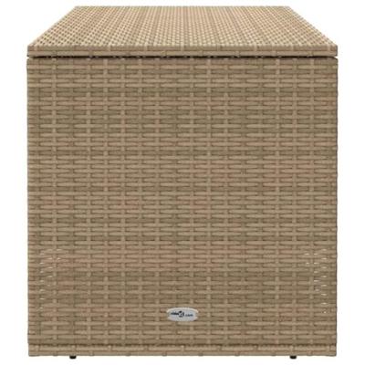 Opbergbox voor buiten 100x55x55,5 cm poly rattan beige