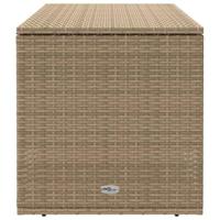 Opbergbox voor buiten 100x55x55,5 cm poly rattan beige - thumbnail