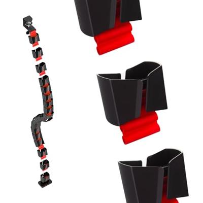 Nano RS bureaukabelopberger / kabelrooster, 1345mm, zwart en rood, RS125