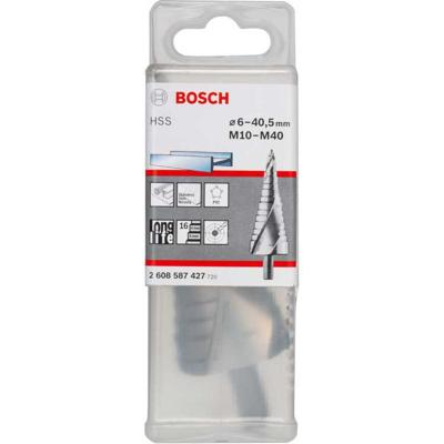 Bosch Accessories 2608587427 Bosch Power Tools HSS Getrapte boor Gezamenlijke lengte 125.5 mm 3 vlakken schacht 1 stuk(s) Bosch Accessories 2608587427 Bosch Power Tools HSS Getrapte boor Gezamenlijke lengte 125.5 mm 3 vlakken schacht 1 stuk(s)