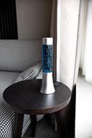 Mini Lavalamp Met Glitters - Zilver/blauw - thumbnail