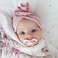 Difrax LOVI Dynamic Pacifier 0-3 Months Botanic Pink Purple - Fopspeen - thumbnail