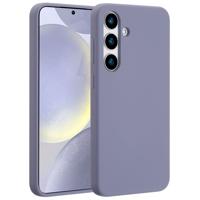 Accezz Liquid Silicone Backcover met MagSafe voor Samsung Galaxy S25 Plus Telefoonhoesje Grijs - thumbnail