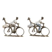 Decoratieve figuren DKD Home Decor 27 x 9,5 x 23 cm Koper Koppel (2 Stuks) - thumbnail