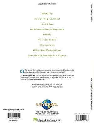 Hal Leonard Billie Eilish Play-Along voor Bb trompet incl. online audio