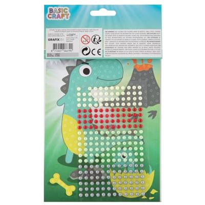 Grafix knutselset bead art dino