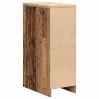 Garagekast 30x51x85 cm massief grenenhout oud hout - thumbnail