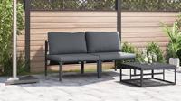 Buitenmeubelsets met kussen met kussen 2 pcs Antraciet - thumbnail
