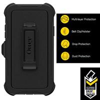Otterbox Defender Backcover Apple iPhone 11 Zwart Met standfunctie, Stootbestendig - thumbnail
