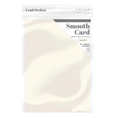 Craft Perfect By Tonic Studios Craft perfect • smooth card a4 240g ivory white 5pcs