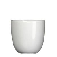 Mica Decorations bloempot Tusca rond 25x23 cm wit - thumbnail