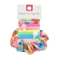 Haarelastiek Candy pastel 8-delig | 36 stuks - thumbnail