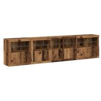 Dressoir Oud hout 283 x 37 x 67 cm Bewerkt hout - thumbnail