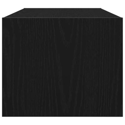 Tv-kasten 2 st 80x31x25,5 cm spaanplaat zwart eikenkleurig